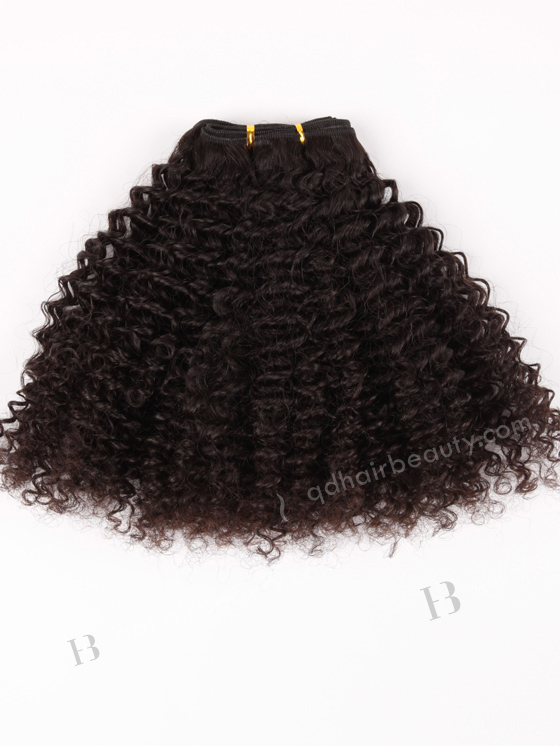 In Stock Indian Virgin Hair 16" Jeri Curl Natural Color Machine Weft SM-207